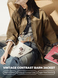MADEN Heavyweight Cotton Barn Jacket Drawstring Waist selected product image