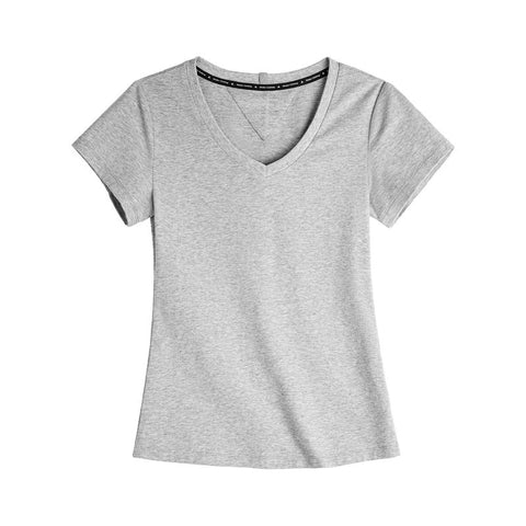 MADEN Women's V-Neck Slim Fit Knit Tee