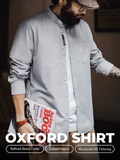MADEN Men's Cotton Oxford Shirt selected product image