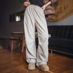MADEN Fleece-Lined Elastic Waist Cargo Pants