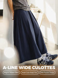 MADEN Women's A-Line Wide Leg Culotte Pants selected product image