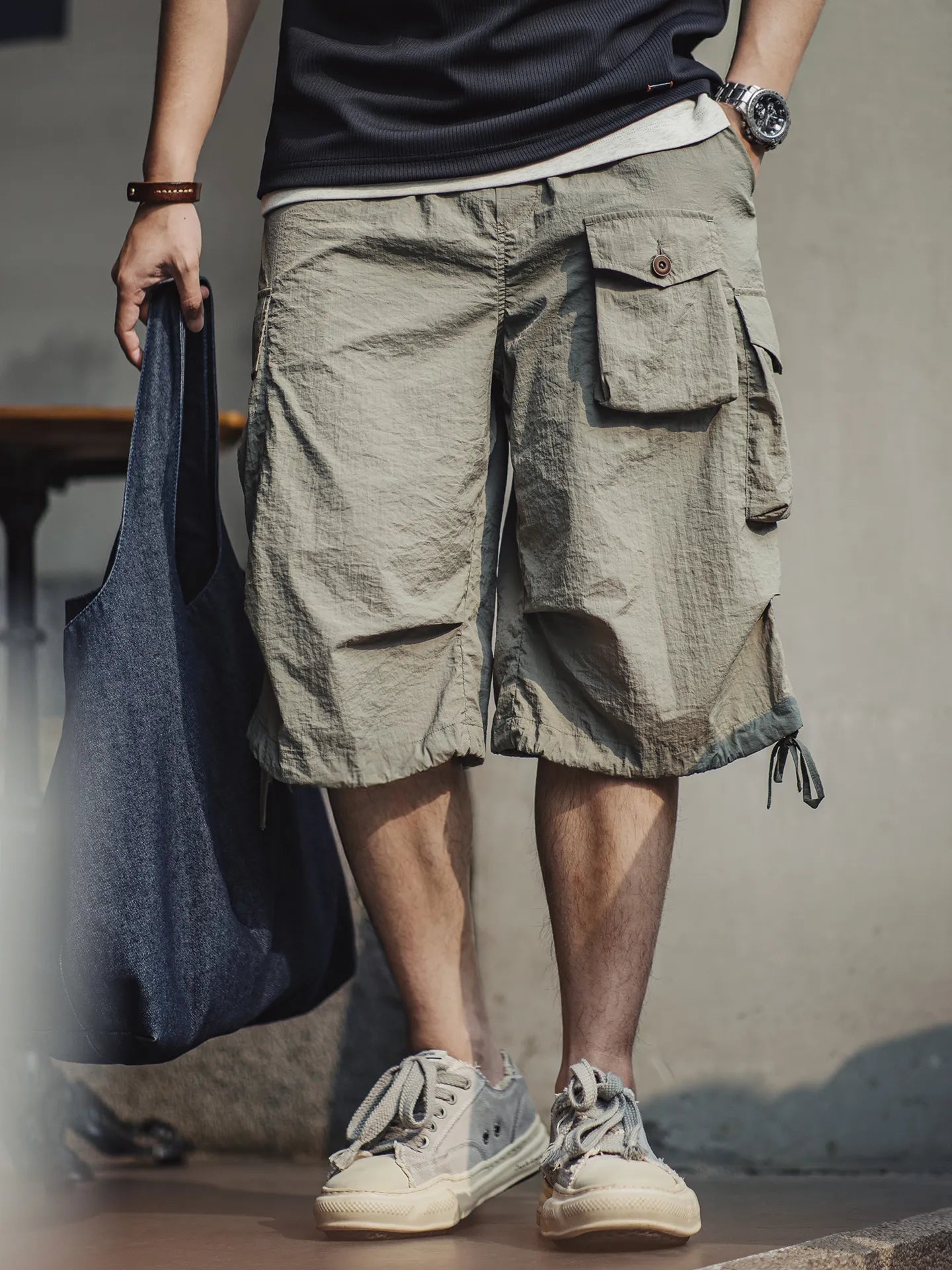 Men's Cargo Shorts Cotton Twill