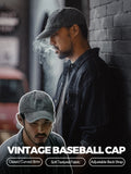 MADEN Men's Washed Cotton Frayed Visor Baseball Cap selected product image