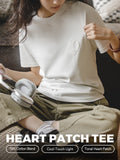 T-shirt MADEN pour femme, style japonais, décontracté, en soie glacée, frais et léger, basique d'été, col rond, manches courtes, doublure blanche.  selected product image