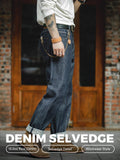 Jean en denim brut selvedge MADEN – Coupe droite taille mi-haute 13,5 oz  selected product image