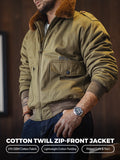 MADEN Blouson aviateur vintage B10 pour homme avec col en fourrure  selected product image