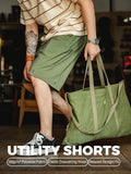 MADEN Men's Quick-Dry Heavyweight Cotton Six-Pocket Cargo Shorts selected product image