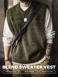 Maden Vintage tricoté gilet hommes pull chaud superposition  selected product image