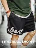 Pantalones Cortos de Baloncesto con Patchwork de Malla de Doble Capa MADEN selected product image