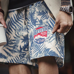 MADEN Shorts mit Strandurlaub-Print