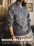 MADEN Vintage Shawl-Collar Pullover Knit Sweater selected product image