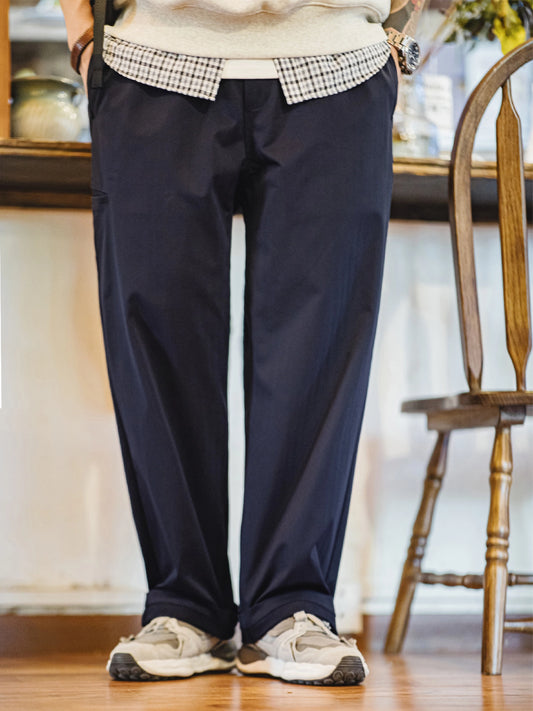 MADEN Men's Heavyweight Herringbone Casual Trousers