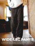 MADEN Women's Wide-Leg Soft Cotton Casual Pants for Daily Wear selected product image