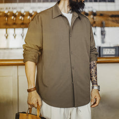 MADEN Safari Hemdjacke mit Ellbogen-Patches