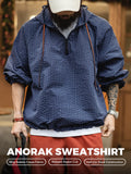 MADEN Seersucker Plaid Hooded Jacket selected product image
