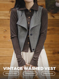 MADEN Women's Gray Deconstructed Vest selected product image