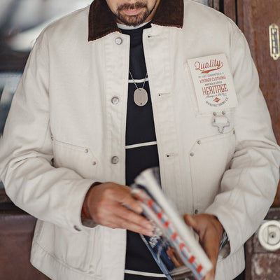 MADEN J22 Chore Jacket Corduroy Collar