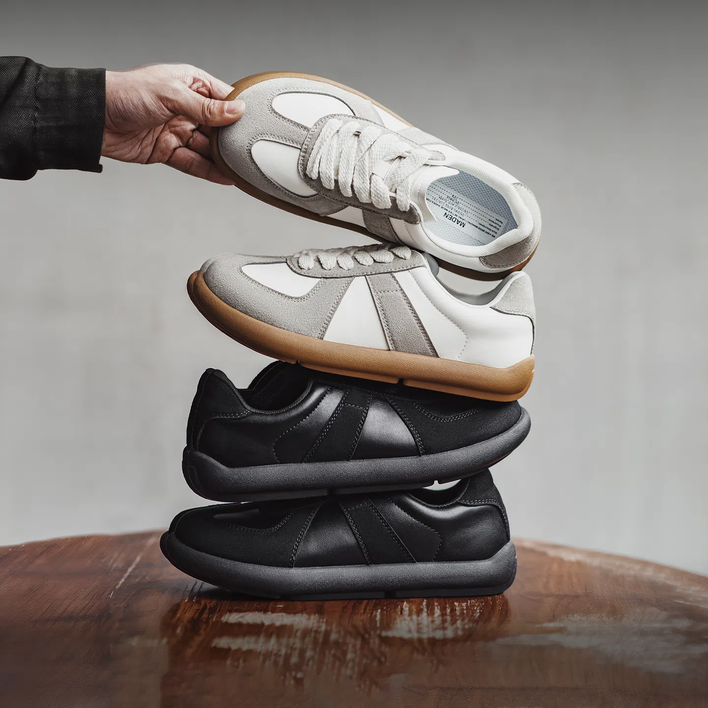 MADEN Wide Toe Vintage Trainer Shoes
