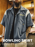 MADEN Vintage Cotton Bowling Short Sleeve Shirt selected product image
