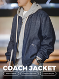 MADEN Veste rétro en jean Cityboy à revers  selected product image