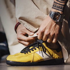 MADEN Yellow Vintage Trainer Shoes