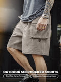 MADEN Seersucker Cargo Pocket Casual Shorts selected product image