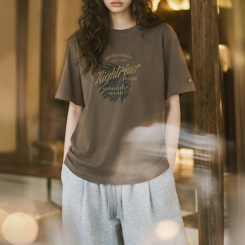 MADEN Women's Lyocell Print Tee