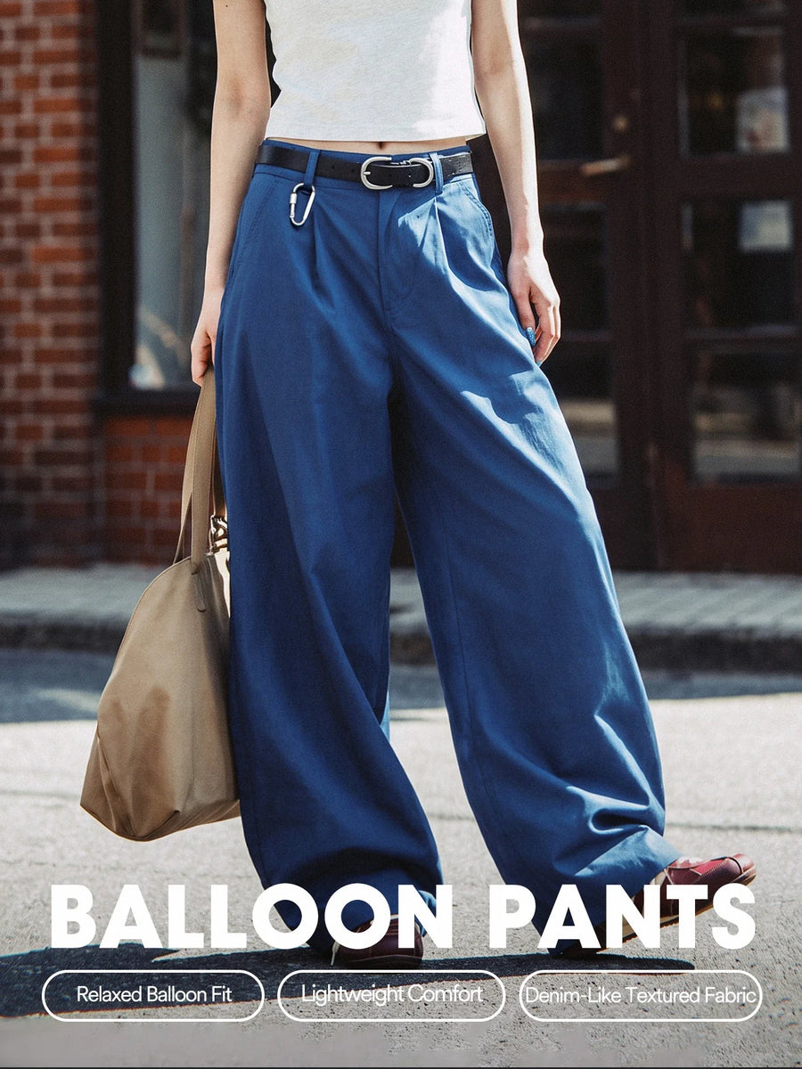 MADEN Women's Relaxed Balloon-Leg Pants