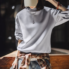 MADEN Women's Loose Pullover Air-Layer Sweatshirt