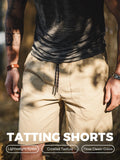 MADEN Pleated Loose Nylon Woven Cargo Shorts selected product image