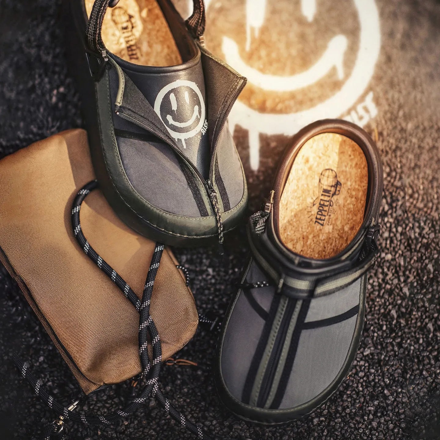 MADEN Zeppelin Luftschiff Clogs Utility Sandalen