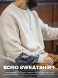 Sweat-shirt patchwork MADEN Boro  selected product image