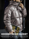 MADEN Men's Glossy Hooded Down Puffer Jacket selected product image