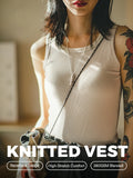 MADEN Women's Ribbed Knit Cotton Tank Top selected product image