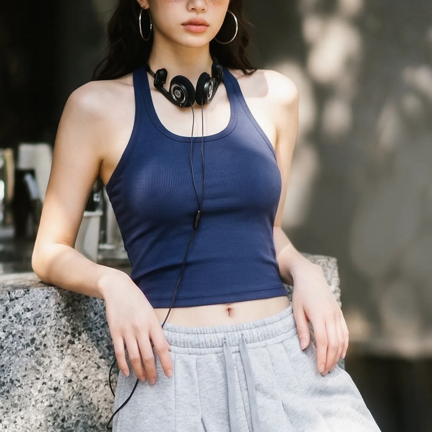 MADEN Women's Halter Bra Crop Top