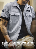 MADEN Cuban Collar Retro Short Sleeve Shirt selected product image