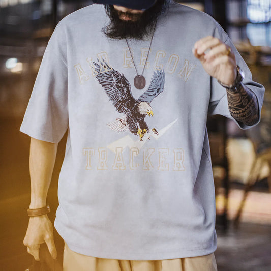 MADEN Retro Goro's gewaschenes Print-T-Shirt