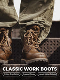 MADEN Herren Wildleder Hohe Schnürstiefel Combat Boots selected product image
