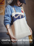 Pull MADEN en maille jacquard douce à col rond  selected product image