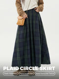 MADEN Seersucker Plaid A-Line Skirt - Cotton 100% selected product image