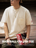 MADEN Heavyweight Cotton Baseball Tee with Pocket selected product image