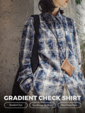MADEN Women’s Retro Flannel Long Sleeve Plaid Shirt selected product image