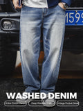 MADEN Cat Whisker Verwaschene Denim Jeans 12,6oz selected product image