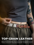 MADEN Vegetable-Tanned Full-Grain Cowhide Leather Belt selected product image