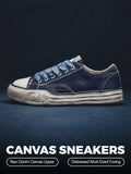 MADEN Indigo Dye Dissolve Canvas Sneakers selected product image