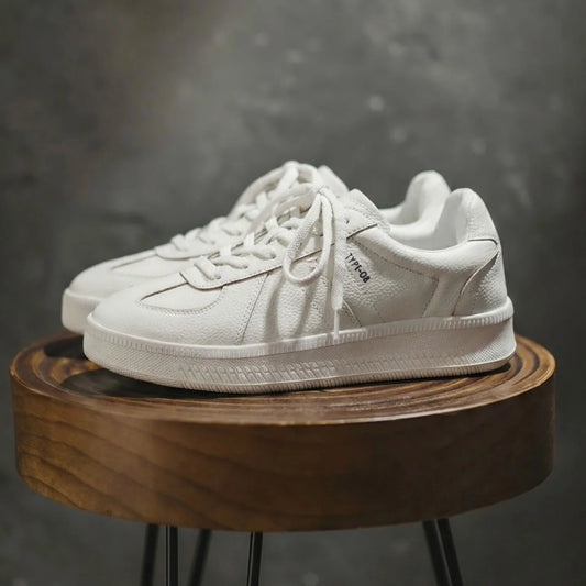 Zapatos deportivos alemanes para hombre MADEN - Clásicos blancos