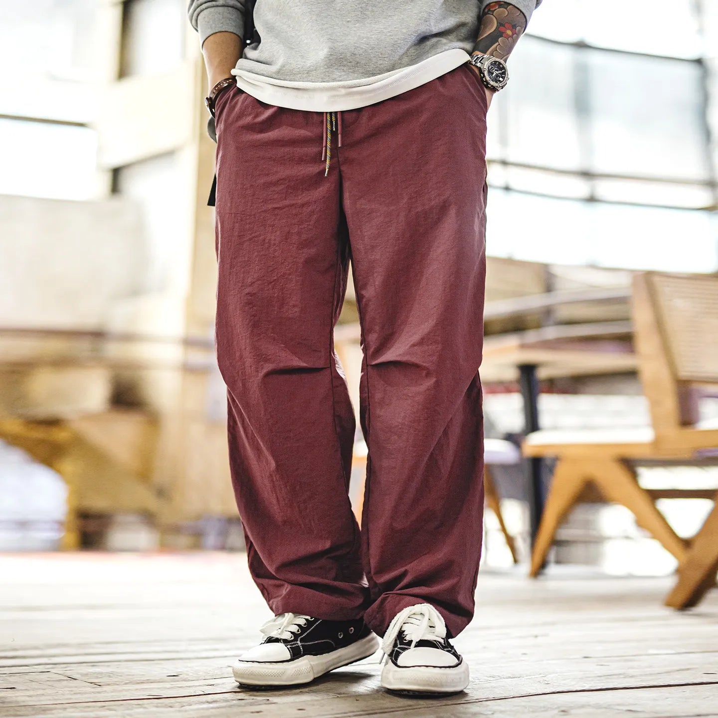 MADEN Men's Paratrooper Cargo Pants