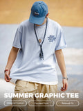 MADEN Flocking Letter Print Heavyweight Cotton T-Shirt selected product image