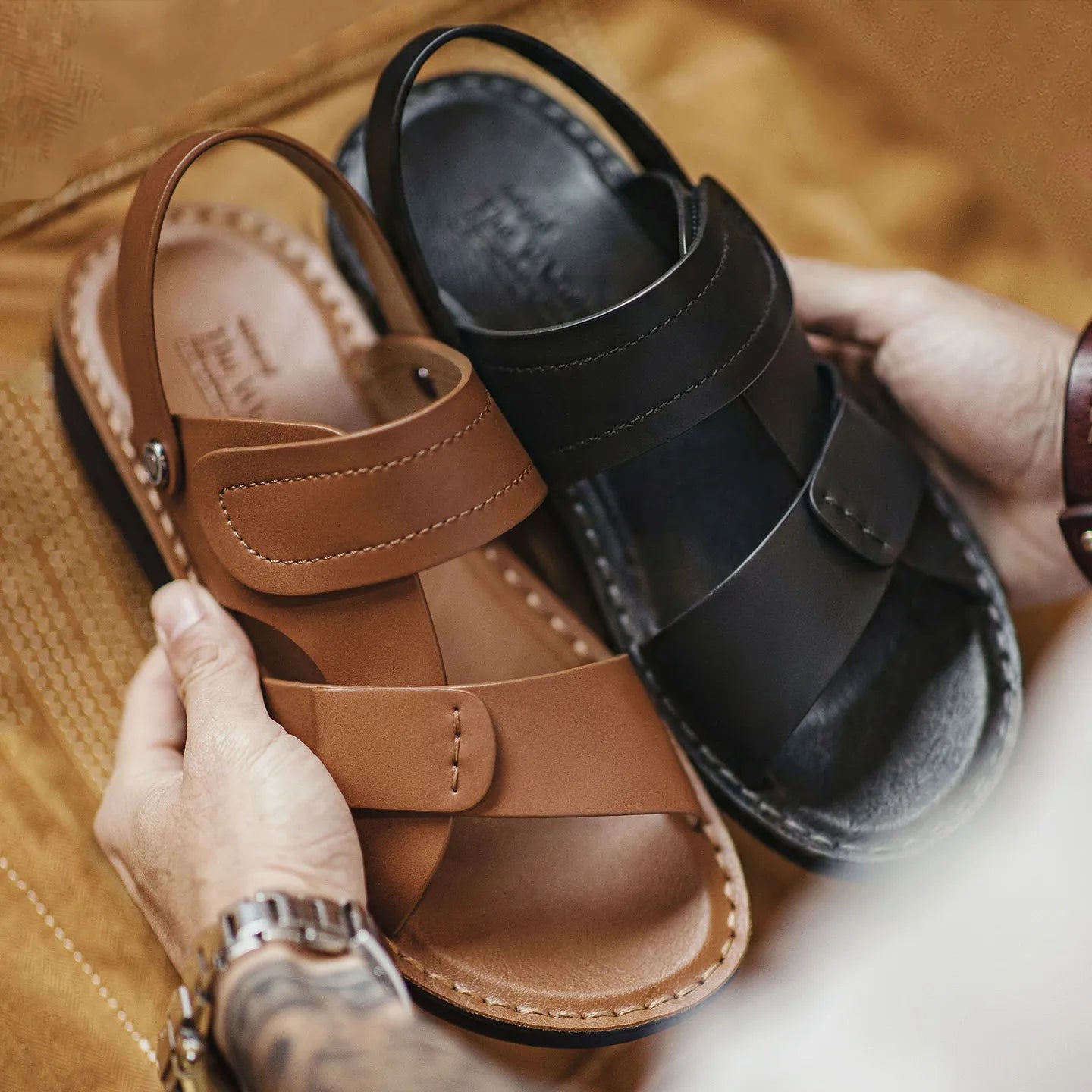 MADEN Men's Slingback Sandals