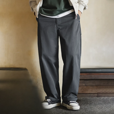 MADEN Herringbone Pleated Pants